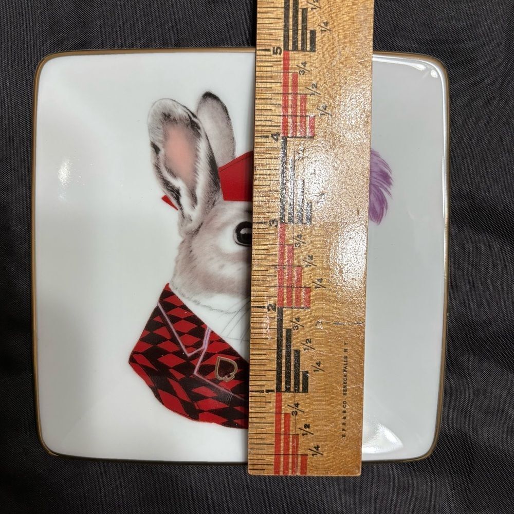 Galison Berkley Beastiary Jack Rabbit Design Square Tray NIB - Picture 10 of 10